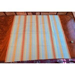 Vintage Guatemalan Woven Fabric Remnanbt By DulciArt LLC 48" x 42"